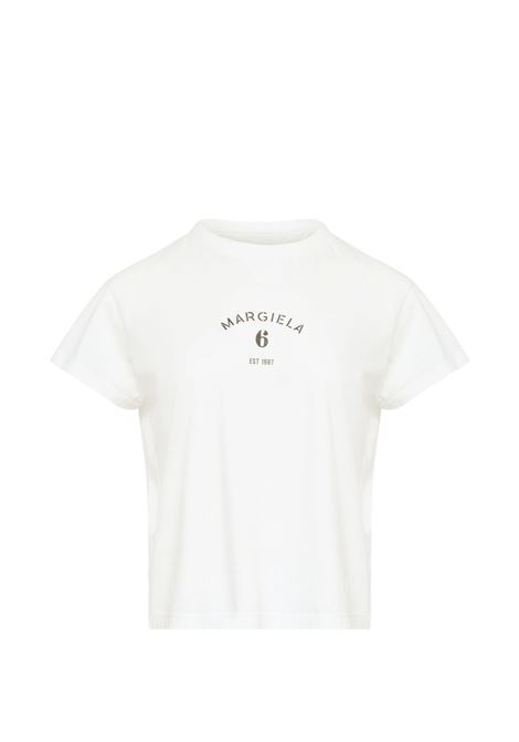 t-shirt signature donna bianca MM6 MAISON MARGIELA | S62GD0216 M20048101